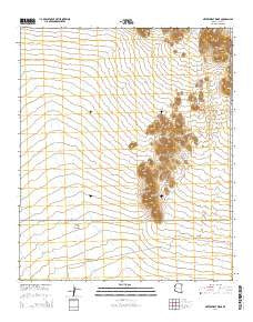 Neversweat Ridge Arizona Current topographic map, 1:24000 scale, 7.5 X 7.5 Minute, Year 2014
