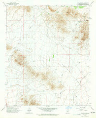 New River SE Arizona Historical topographic map, 1:24000 scale, 7.5 X 7.5 Minute, Year 1964