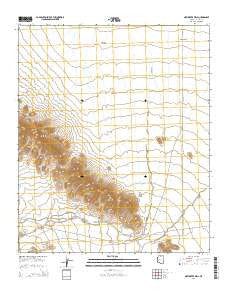 New Water Well Arizona Current topographic map, 1:24000 scale, 7.5 X 7.5 Minute, Year 2014