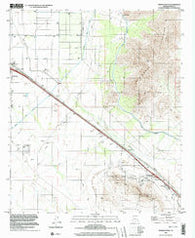 Newman Peak Arizona Historical topographic map, 1:24000 scale, 7.5 X 7.5 Minute, Year 1996