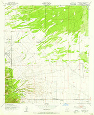 Nicksville Arizona Historical topographic map, 1:24000 scale, 7.5 X 7.5 Minute, Year 1952