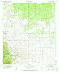 Nicksville Arizona Historical topographic map, 1:24000 scale, 7.5 X 7.5 Minute, Year 1952