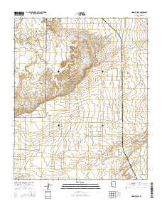 Ninemile Seep Arizona Current topographic map, 1:24000 scale, 7.5 X 7.5 Minute, Year 2014