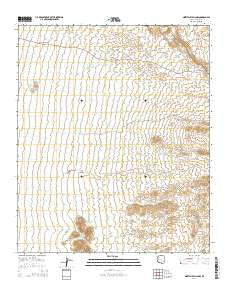 Ninetysix Hills NW Arizona Current topographic map, 1:24000 scale, 7.5 X 7.5 Minute, Year 2014