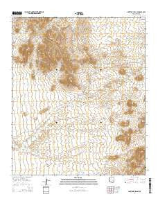 Ninetysix Hills SE Arizona Current topographic map, 1:24000 scale, 7.5 X 7.5 Minute, Year 2014