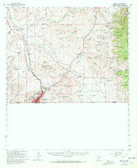 Nogales Arizona Historical topographic map, 1:62500 scale, 15 X 15 Minute, Year 1958