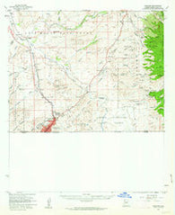 Nogales Arizona Historical topographic map, 1:62500 scale, 15 X 15 Minute, Year 1958