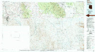 Nogales Arizona Historical topographic map, 1:100000 scale, 30 X 60 Minute, Year 1994