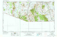 Nogales Arizona Historical topographic map, 1:250000 scale, 1 X 2 Degree, Year 1956