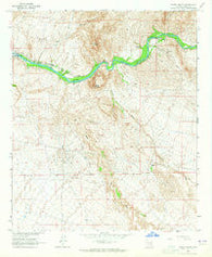 North Butte Arizona Historical topographic map, 1:24000 scale, 7.5 X 7.5 Minute, Year 1964
