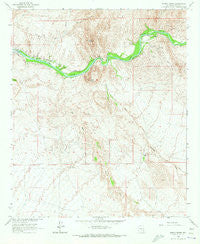 North Butte Arizona Historical topographic map, 1:24000 scale, 7.5 X 7.5 Minute, Year 1964