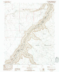 North Canyon Point Arizona Historical topographic map, 1:24000 scale, 7.5 X 7.5 Minute, Year 1985