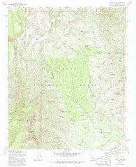 North Peak Arizona Historical topographic map, 1:24000 scale, 7.5 X 7.5 Minute, Year 1973