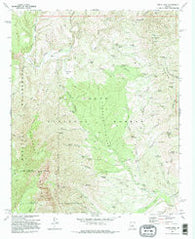 North Peak Arizona Historical topographic map, 1:24000 scale, 7.5 X 7.5 Minute, Year 1973
