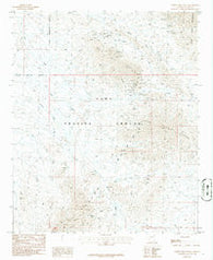 North Trigo Peaks Arizona Historical topographic map, 1:24000 scale, 7.5 X 7.5 Minute, Year 1986