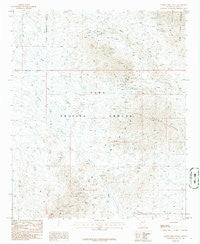 North Trigo Peaks Arizona Historical topographic map, 1:24000 scale, 7.5 X 7.5 Minute, Year 1986
