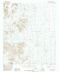 North of Roll Arizona Historical topographic map, 1:24000 scale, 7.5 X 7.5 Minute, Year 1986