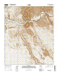 North Butte Arizona Current topographic map, 1:24000 scale, 7.5 X 7.5 Minute, Year 2014