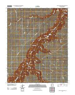 North Canyon Point Arizona Historical topographic map, 1:24000 scale, 7.5 X 7.5 Minute, Year 2011