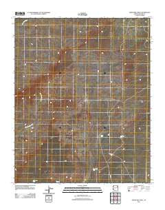 North Mill Well Arizona Historical topographic map, 1:24000 scale, 7.5 X 7.5 Minute, Year 2011