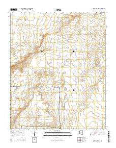 North Mill Well Arizona Current topographic map, 1:24000 scale, 7.5 X 7.5 Minute, Year 2014