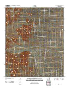 North of Roll Arizona Historical topographic map, 1:24000 scale, 7.5 X 7.5 Minute, Year 2011
