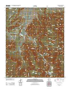 Nutrioso Arizona Historical topographic map, 1:24000 scale, 7.5 X 7.5 Minute, Year 2011
