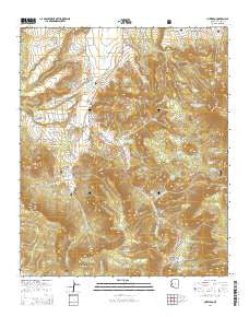 Nutrioso Arizona Current topographic map, 1:24000 scale, 7.5 X 7.5 Minute, Year 2014