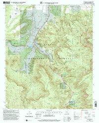 Nutrioso Arizona Historical topographic map, 1:24000 scale, 7.5 X 7.5 Minute, Year 1997