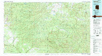 Nutrioso Arizona Historical topographic map, 1:100000 scale, 30 X 60 Minute, Year 1981