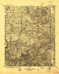 Nutrioso Arizona Historical topographic map, 1:125000 scale, 30 X 30 Minute, Year 1922