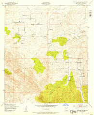 O'Donnell Canyon Arizona Historical topographic map, 1:24000 scale, 7.5 X 7.5 Minute, Year 1948