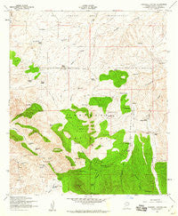 O'Donnell Canyon Arizona Historical topographic map, 1:24000 scale, 7.5 X 7.5 Minute, Year 1958