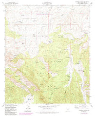 O'Donnell Canyon Arizona Historical topographic map, 1:24000 scale, 7.5 X 7.5 Minute, Year 1958