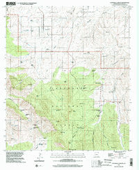 O'Donnell Canyon Arizona Historical topographic map, 1:24000 scale, 7.5 X 7.5 Minute, Year 1996