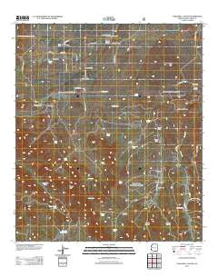O'Donnell Canyon Arizona Historical topographic map, 1:24000 scale, 7.5 X 7.5 Minute, Year 2012
