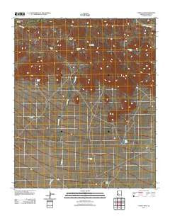 O'Neill Pass Arizona Historical topographic map, 1:24000 scale, 7.5 X 7.5 Minute, Year 2011