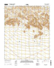 O'Neill Pass Arizona Current topographic map, 1:24000 scale, 7.5 X 7.5 Minute, Year 2014