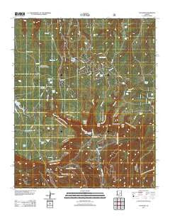 O W Point Arizona Historical topographic map, 1:24000 scale, 7.5 X 7.5 Minute, Year 2011