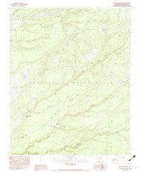 Oak Creek Mtn Arizona Historical topographic map, 1:24000 scale, 7.5 X 7.5 Minute, Year 1983