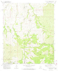 Oak Grove Canyon Arizona Historical topographic map, 1:24000 scale, 7.5 X 7.5 Minute, Year 1972