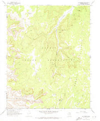 Oak Springs Arizona Historical topographic map, 1:24000 scale, 7.5 X 7.5 Minute, Year 1970
