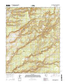 Oak Creek Mountain Arizona Current topographic map, 1:24000 scale, 7.5 X 7.5 Minute, Year 2014