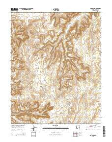 Oak Springs Arizona Current topographic map, 1:24000 scale, 7.5 X 7.5 Minute, Year 2014