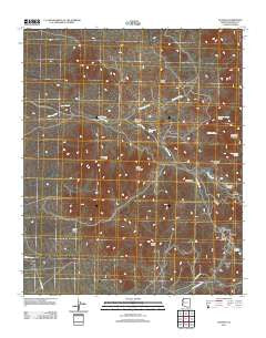 Oatman Arizona Historical topographic map, 1:24000 scale, 7.5 X 7.5 Minute, Year 2011