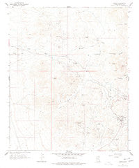 Oatman Arizona Historical topographic map, 1:24000 scale, 7.5 X 7.5 Minute, Year 1967