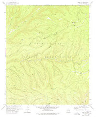 Odart Mtn Arizona Historical topographic map, 1:24000 scale, 7.5 X 7.5 Minute, Year 1978