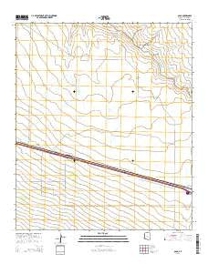 Olga Arizona Current topographic map, 1:24000 scale, 7.5 X 7.5 Minute, Year 2014