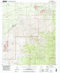 Oracle Arizona Historical topographic map, 1:24000 scale, 7.5 X 7.5 Minute, Year 1996