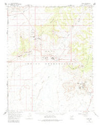 Oraibi Arizona Historical topographic map, 1:62500 scale, 15 X 15 Minute, Year 1966